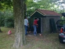 Onderhoud aan de lijkhuisjes in 2013