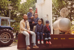 vlnr: Roelof Veldhuizen,  Gieneke Wiegman, Voka Wiegman, Christine Herder,  Robert Veldhuizen