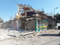 Sloop van het oude pand aan de Dorpsstraat 25 in Vledder