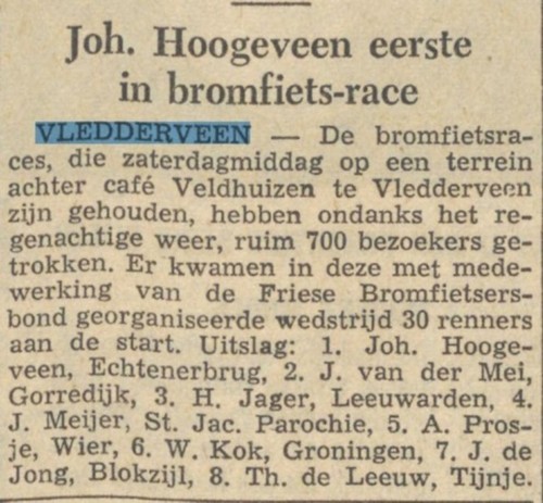 Bromfiets-race Vledderveen