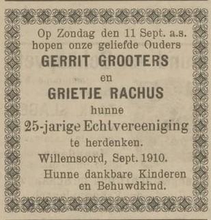 Gerrit - Grietje - 25 jaar getrouwd