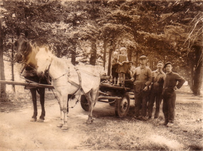 Melkrijders in de Oranjelaan