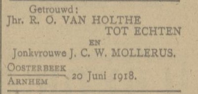 Huwelijk van Holthe tot Echten