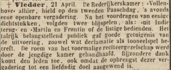 Voorstelling Vollenhove